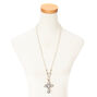 18Kt Rose Gold Plated Crystal Connector Earrings,