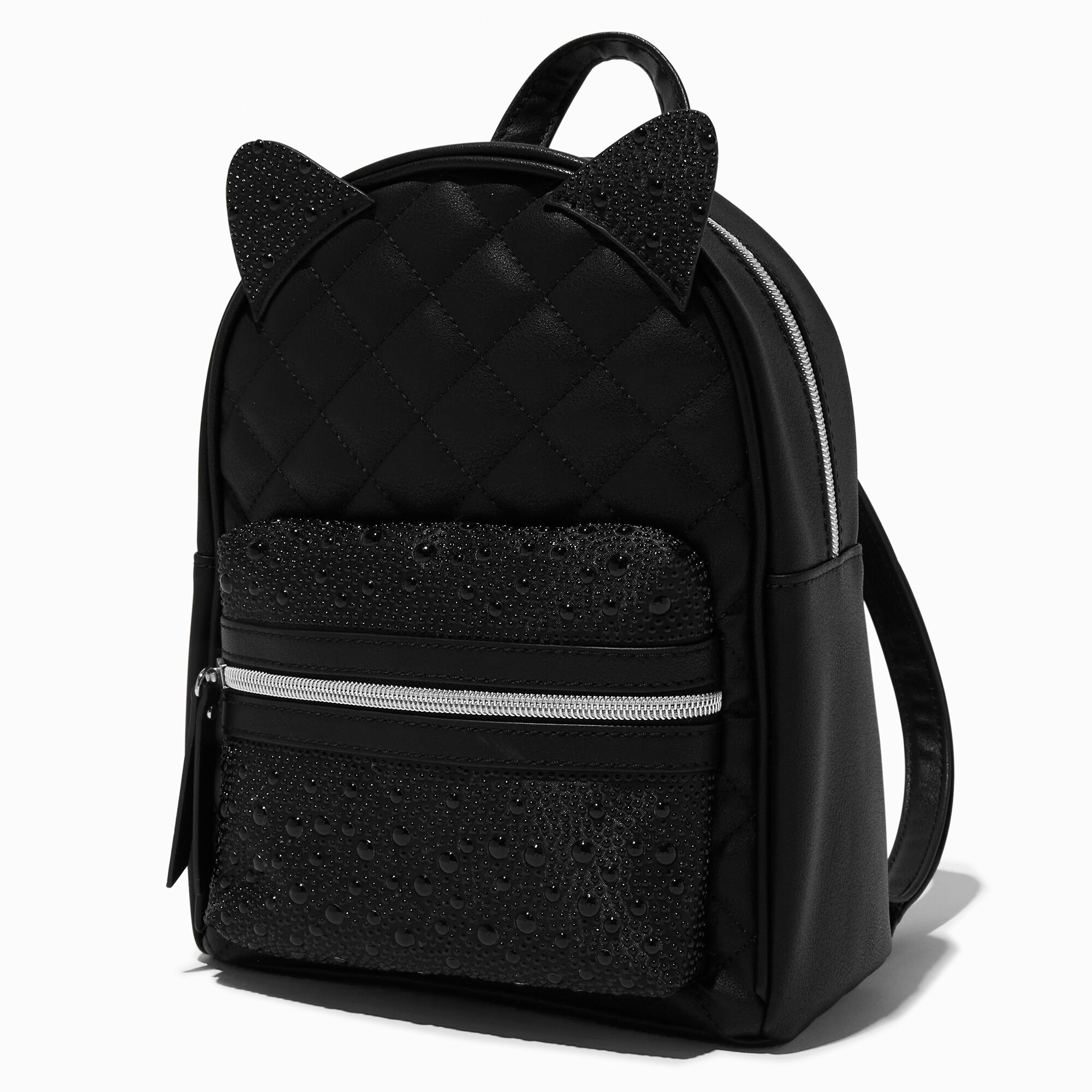 View Claires Cat Mini Backpack Black information