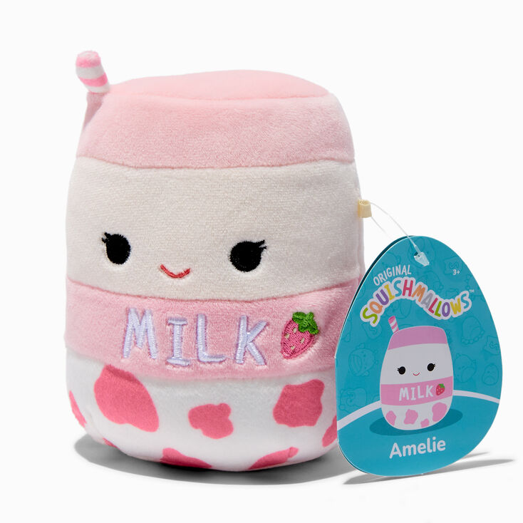 Squishmallows&trade; Online Exclusive 5&#39;&#39; Amelie Strawberry Milk Plush Toy,