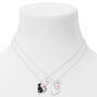 Best Friends Glow in the Dark Cat Pendant Necklaces - 2 Pack,
