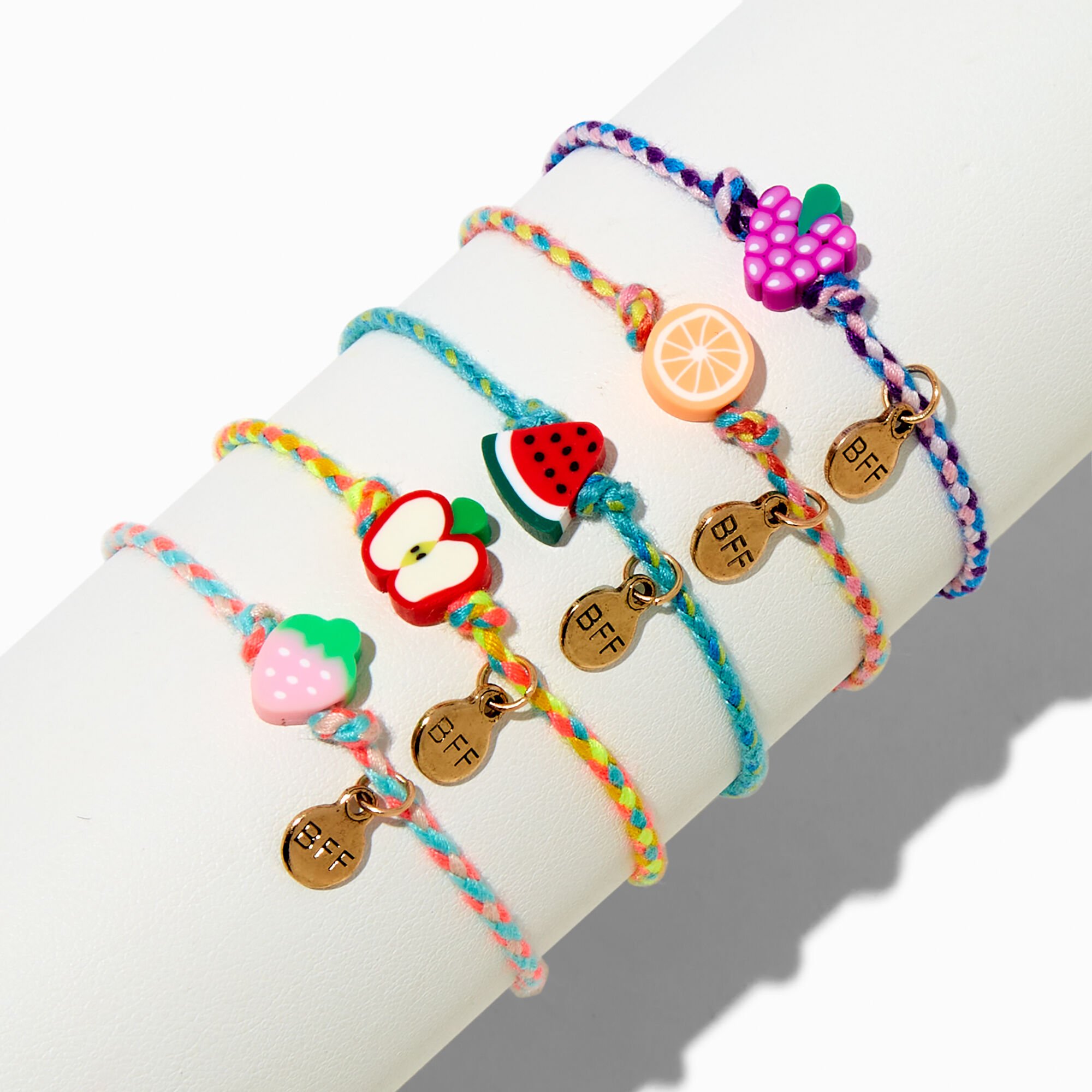 Best Friends Fruit Salad Adjustable Bracelets - 3 Pack,