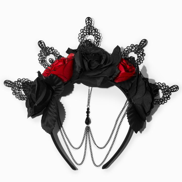 Roses &amp; Chains Flower Crown Headband,