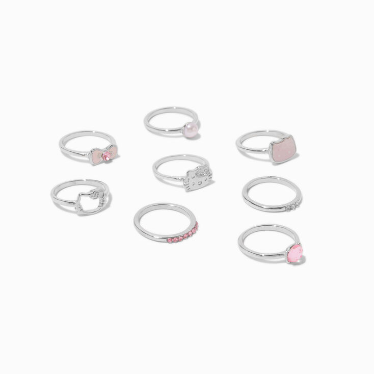 Lot de bagues en exclusivit&eacute; chez Claire&rsquo;s Hello Kitty&reg; 50e anniversaire - Lot de 8,