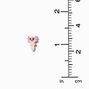 Clous d&#39;oreilles axolotls roses,