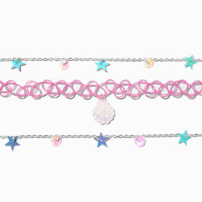 Claire&#39;s Club Sea Critter Choker Necklaces - 2 Pack,