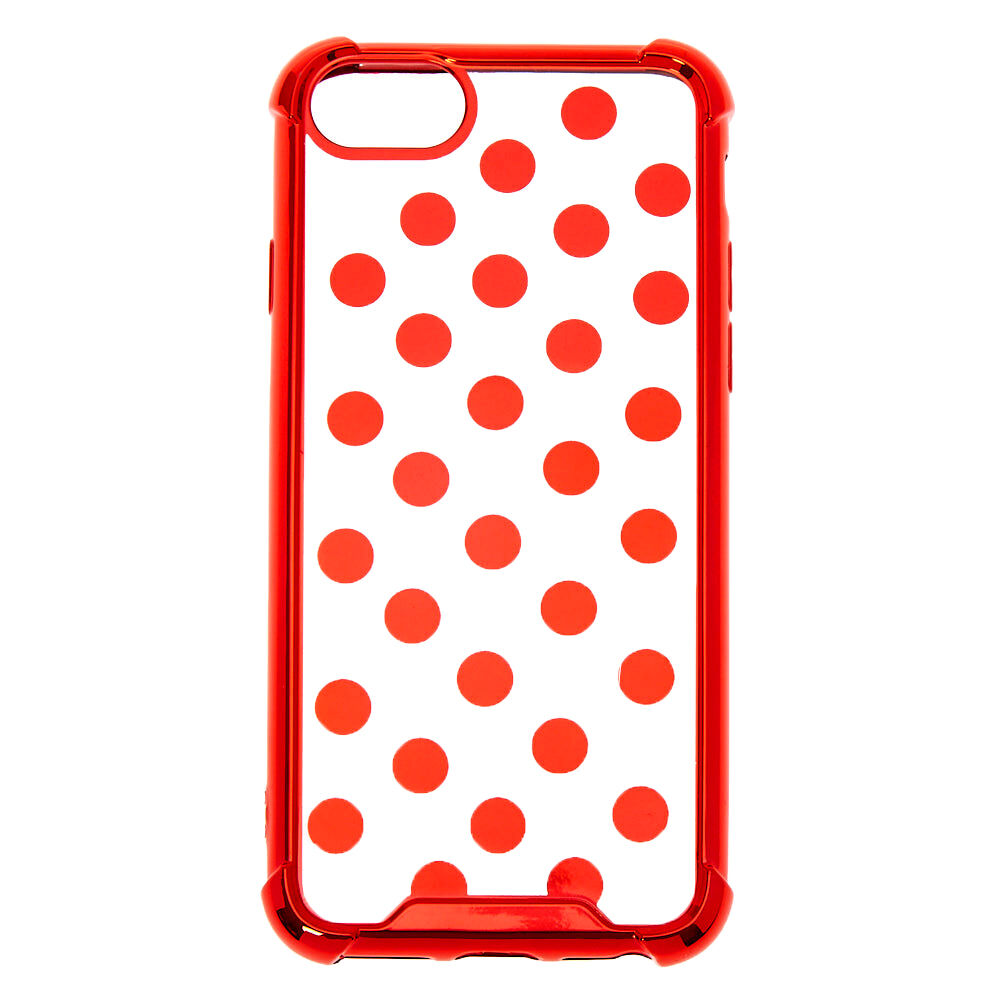Red Polka Dot Phone Case - Fits iPhone 6/7/8/SE,