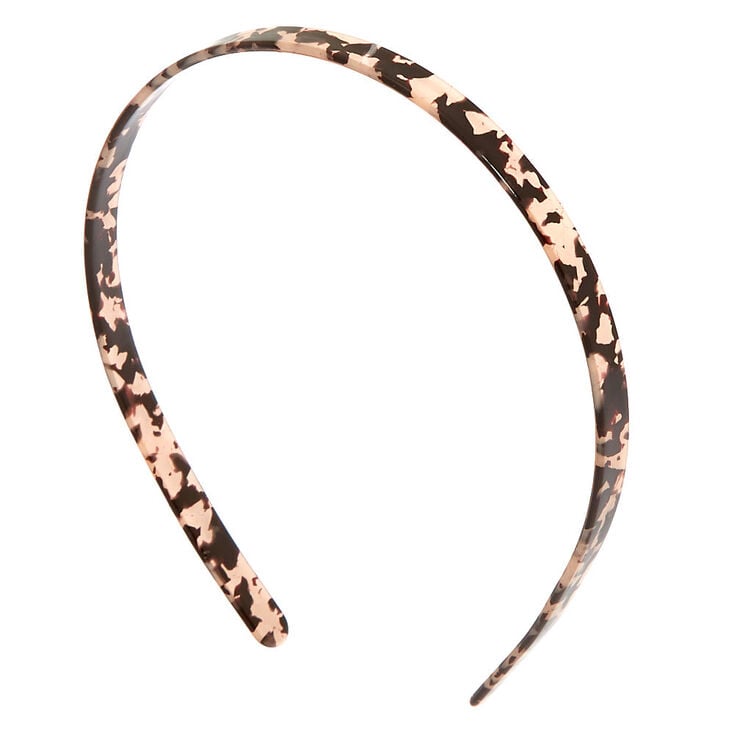 Claire's Serre-tête à motif écaille de tortue noir