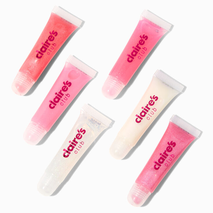 Claire&#39;s Club Glitter Birthday Cupcake Lip Gloss Party Pack &#40;6 pack&#41;,