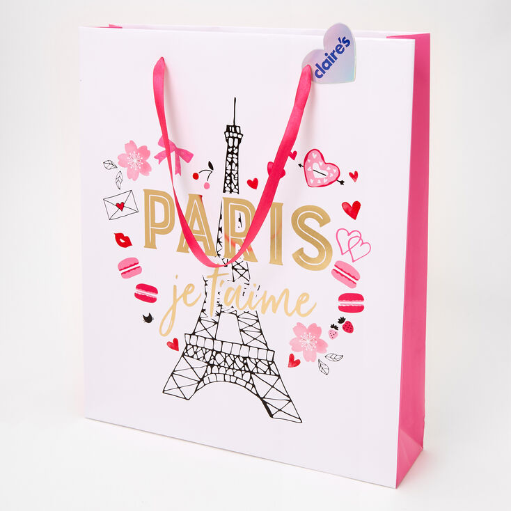 Claire's Sac cadeau Paris extra large - Rose