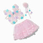 Claire&#39;s Club Pink Chiffon Flower Dress Up Set - 3 Pack,