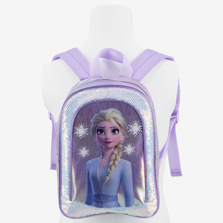 Disney Frozen 2 Sequin Elsa Small Backpack &ndash; Purple,