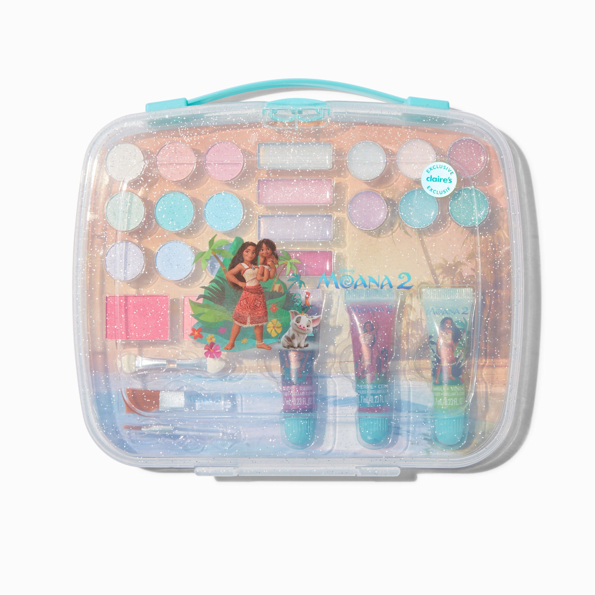 Disney Moana 2 Claire's Exclusive Glitter Makeup Case,