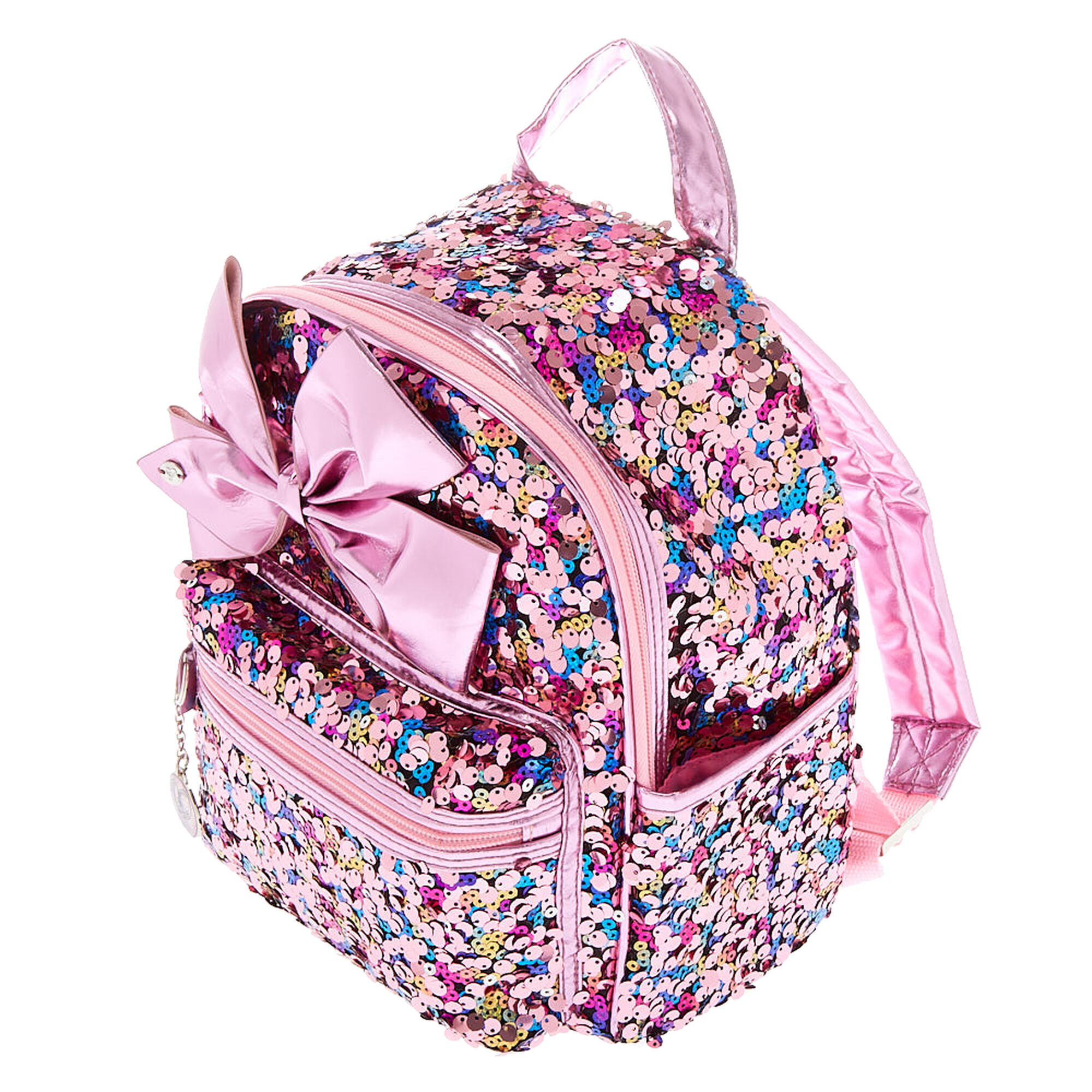 JoJo Siwa™ Reverse Sequin Midi Backpack - Pink | Claire's US