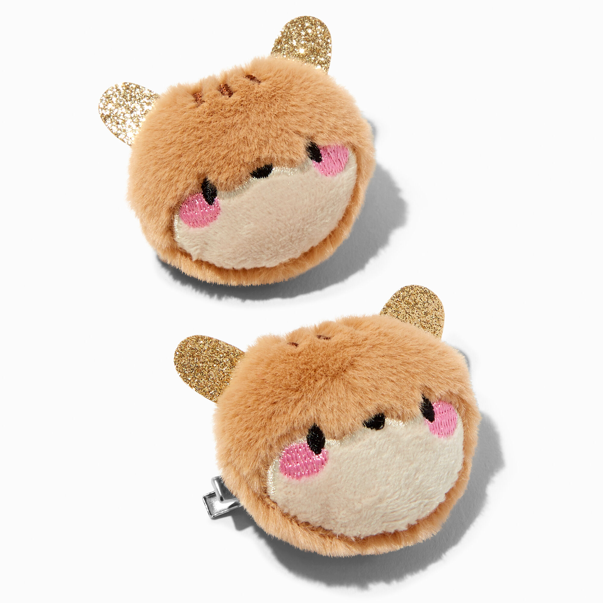 View Claires Club Pom Chipmunk Hair Clips 2 Pack information