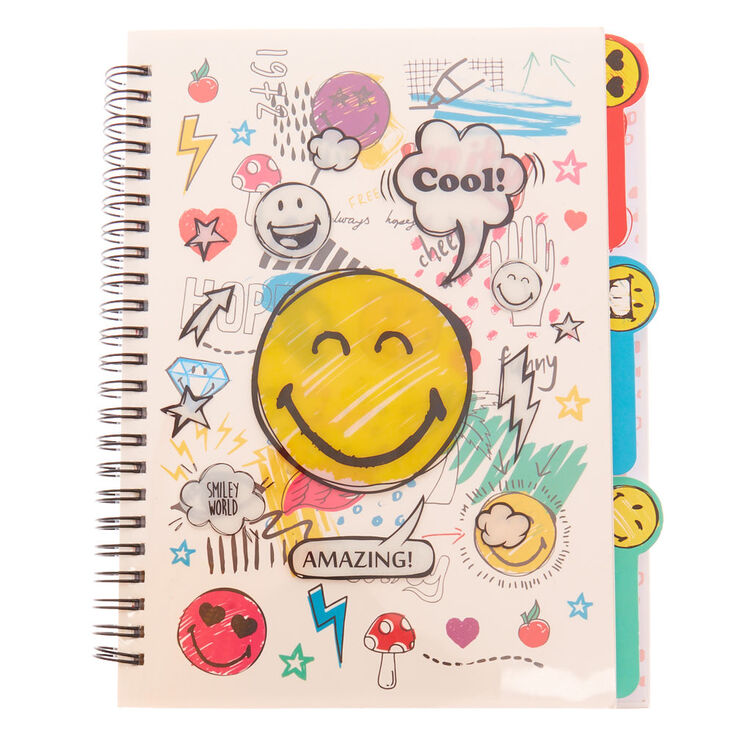Claire's Carnet A5 blanc Smiley World®