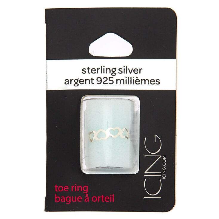 Sterling Silver Mini Heart Toe Ring,