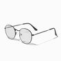 Black Metal Round Clear Lens Frames,