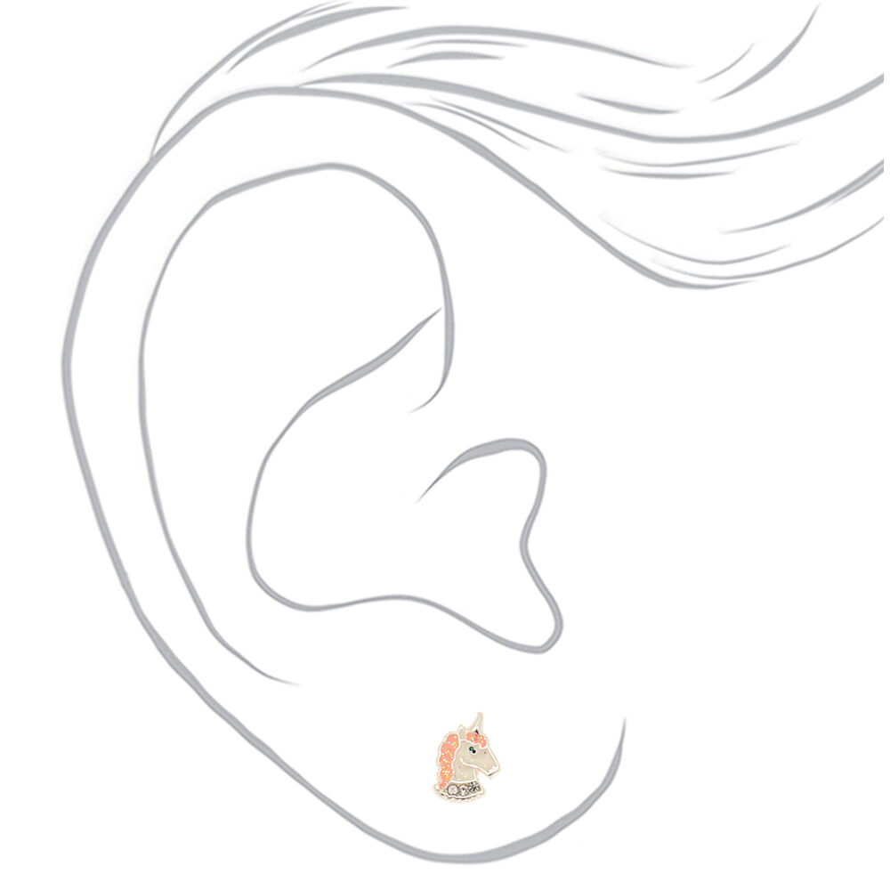 Unicorn online magnetic earrings