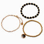 Gold-tone Mood Moon Bracelet Set - 3 Pack,