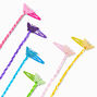 Claire&#39;s Club Butterfly Rainbow Faux Hair Snap Clips,