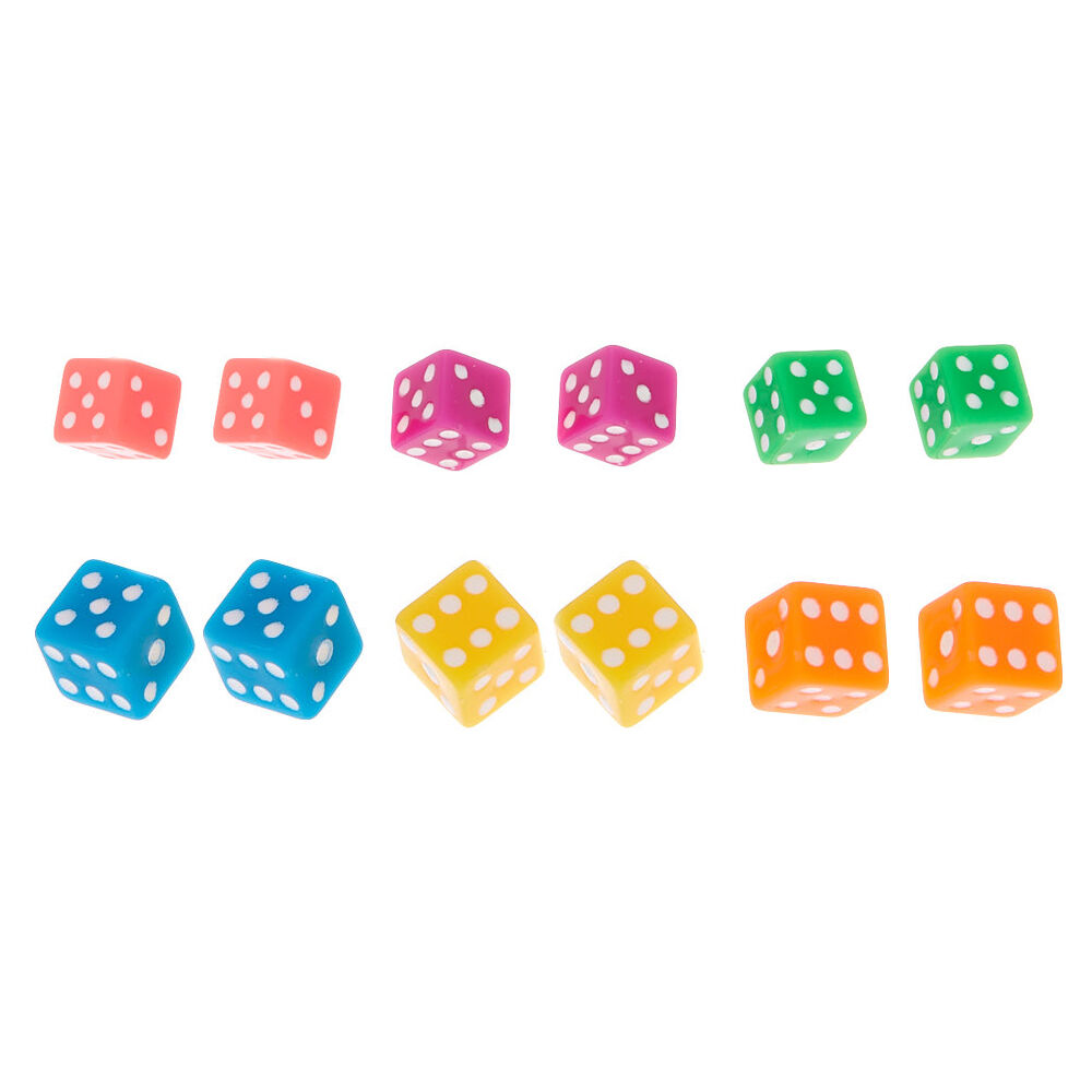 Dice earrings from claire's hotsell