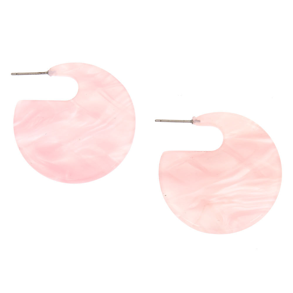Pink tortoise shell earrings sale