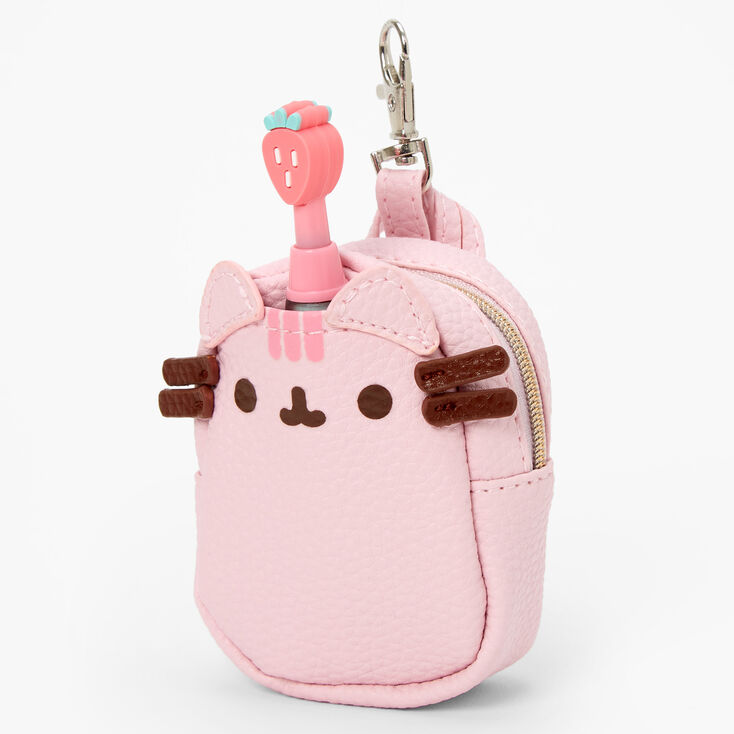 Initial Pearl Mini Backpack Keychain - Blush Pink, N