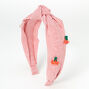 Red &amp; White Striped Cherries Knotted Headband,