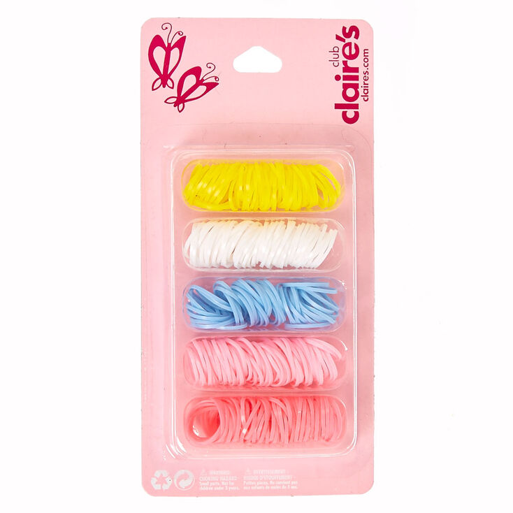 Claire&#39;s Club Pastel Hair Tie Set,