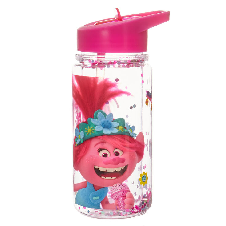 Claire's Gourde à paillettes Poppy Les Trolls 2 : Tournée mondiale - Rose