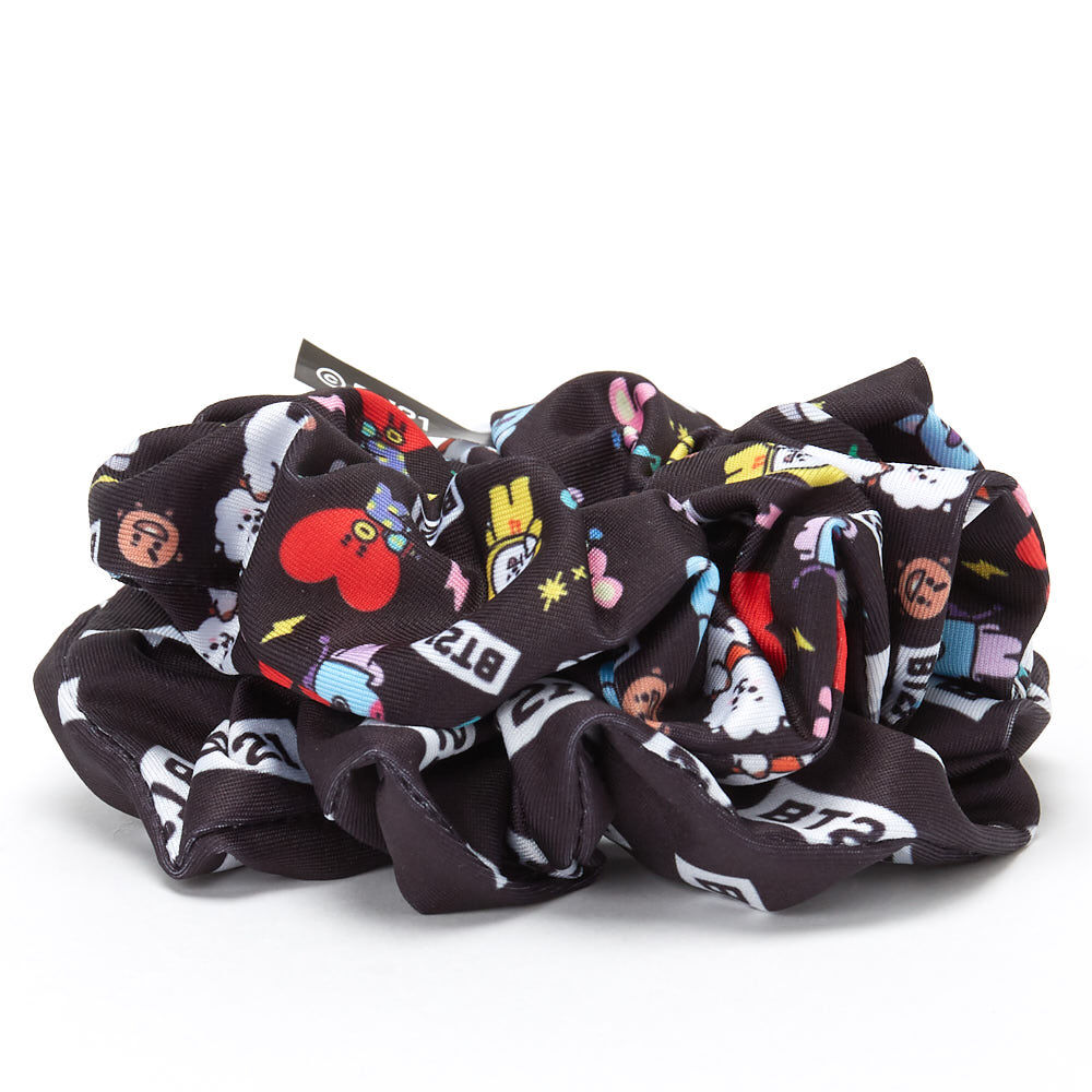 BT21© Scrunchie – Black, 2 Pack,