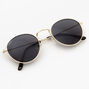 Gold Round Sunglasses - Black,