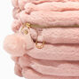 Blush Pink Furry Small Backpack,