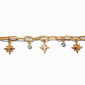Gold-tone Celestial Charm Bracelet,