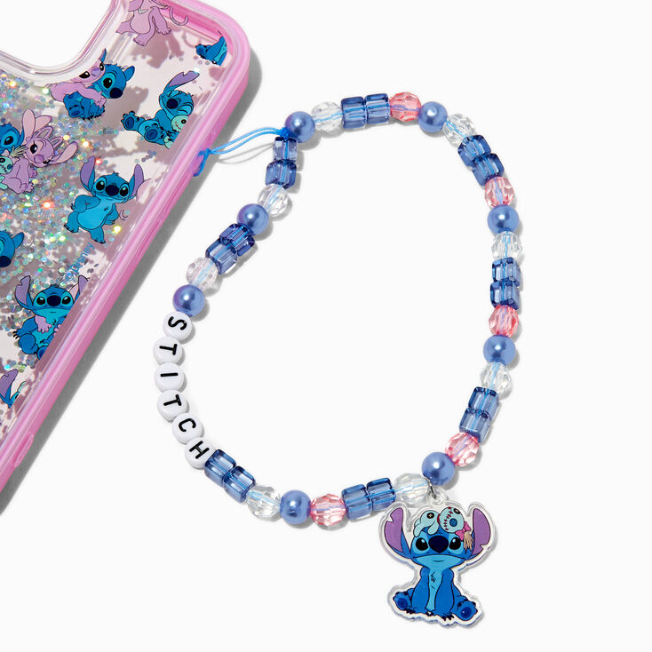 Dragonne pour portable perl&eacute;e BFF en exclusivit&eacute; chez Claire&#39;s Disney Stitch,