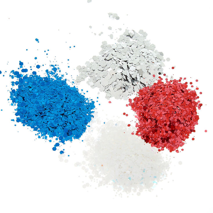 4th of July Unicorn Dust Body Glitter - 4 Pack,