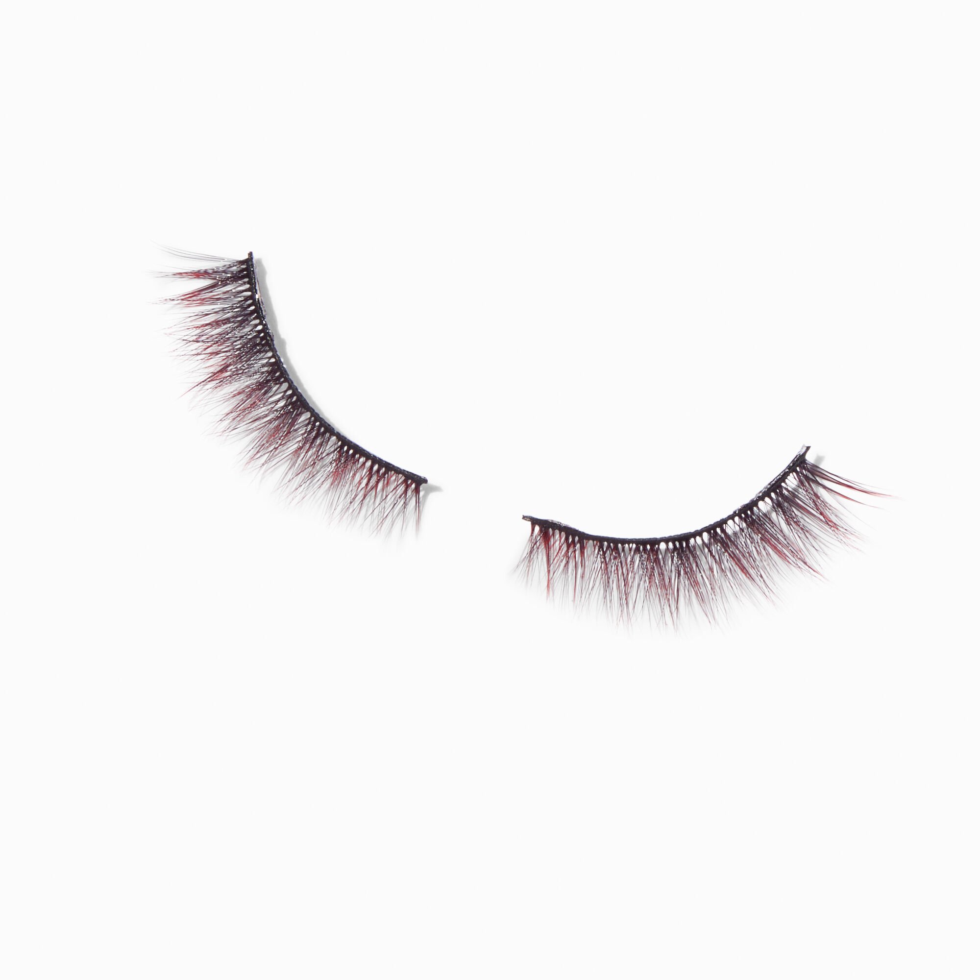 Halloween Red & Black Vegan False Lashes - 1 Pair,