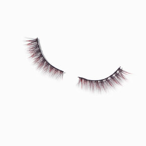 Halloween Red &amp; Black Vegan False Lashes - 1 Pair,