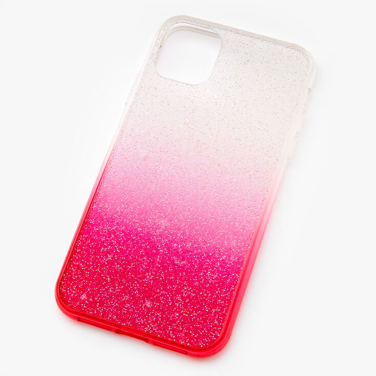 Bright Pink Ombre Caviar Glitter Phone Case - Fits iPhone&reg; 11,
