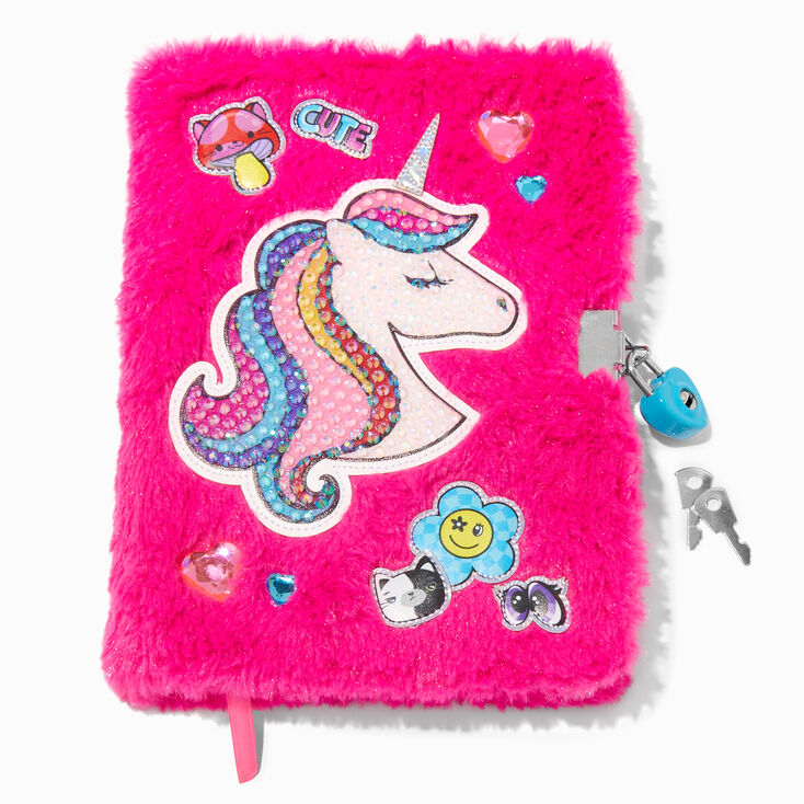 Y2K Unicorn Pink Lock Diary,