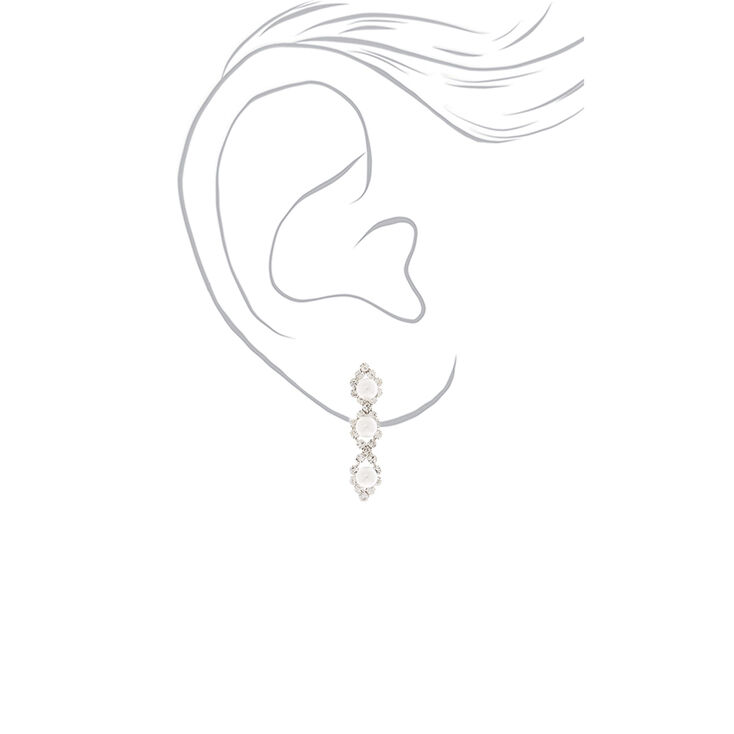 Silver Pearl Linear Jewellery Set - 2 Pack,