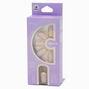 Orange French Tip Medium Oval Vegan Faux Nail Set - 24 Pack,