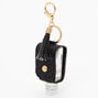 Black Quilt Holder with Anti-Bacterial Hand Sanitizer,
