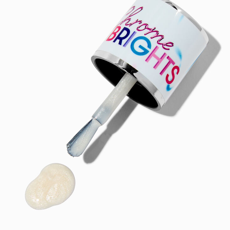 Chrome Brights Single Nail Polish - White,