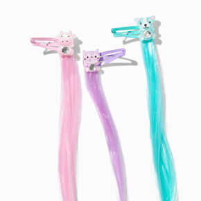 Claire&#39;s Club Critter Gem Faux Hair Snap Hair Clips - 6 Pack,