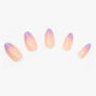 Lilac Ombre Stiletto Faux Nail Set - 24 Pack,