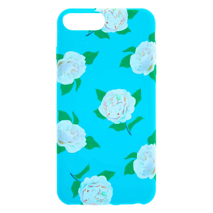 Blue Floral Phone Case - Fits iPhone 6/7/8 Plus,