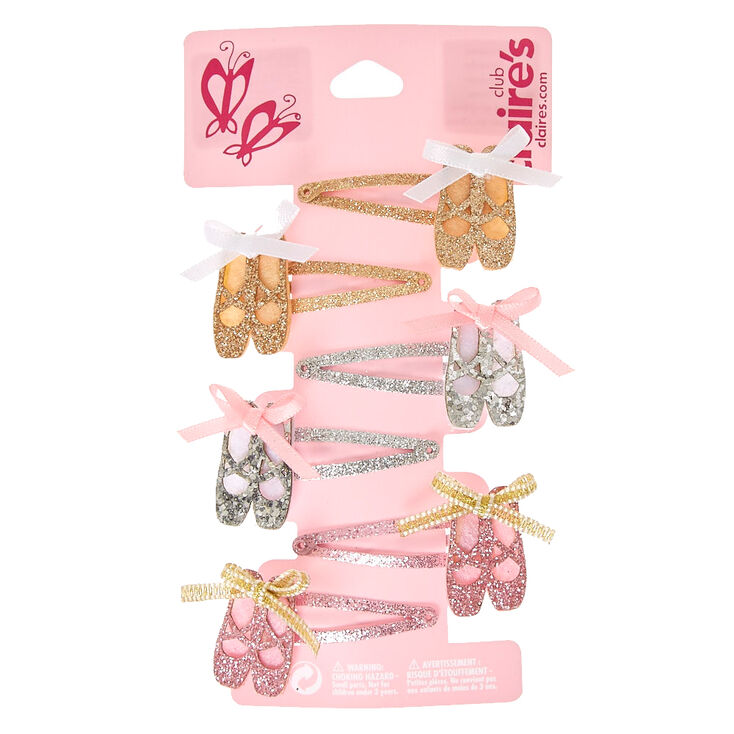 Lot de 6 barrettes ballerines,