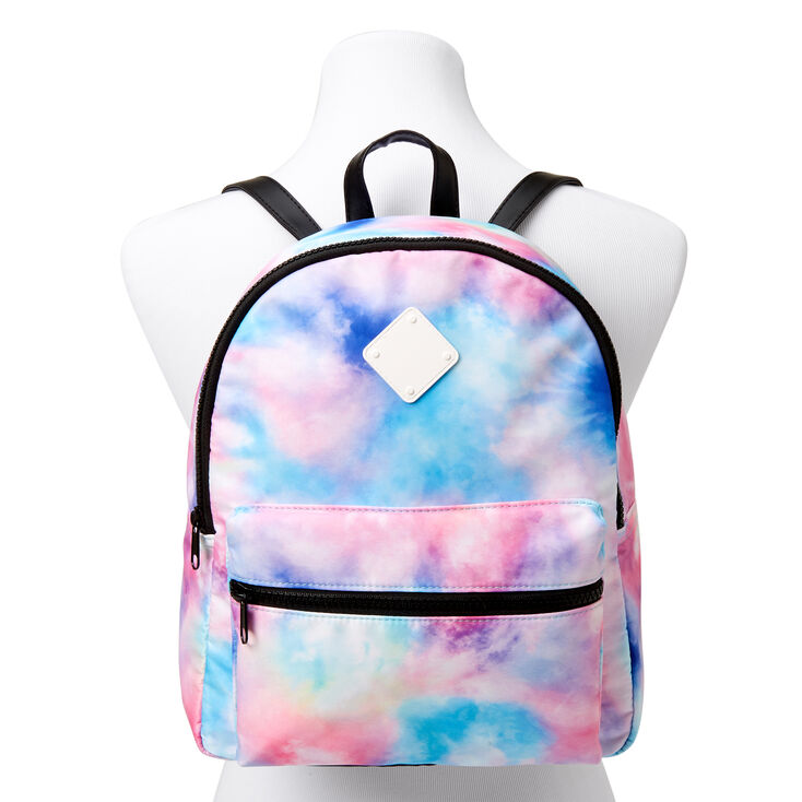 Sac &agrave; dos de taille moyenne tie-dye pastel,