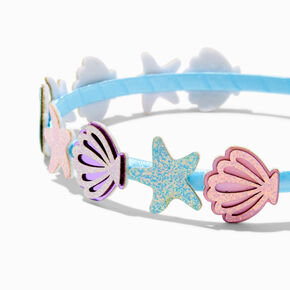Claire&#39;s Club Glitter, Pearl &amp; Seashell Headbands - 3 Pack,